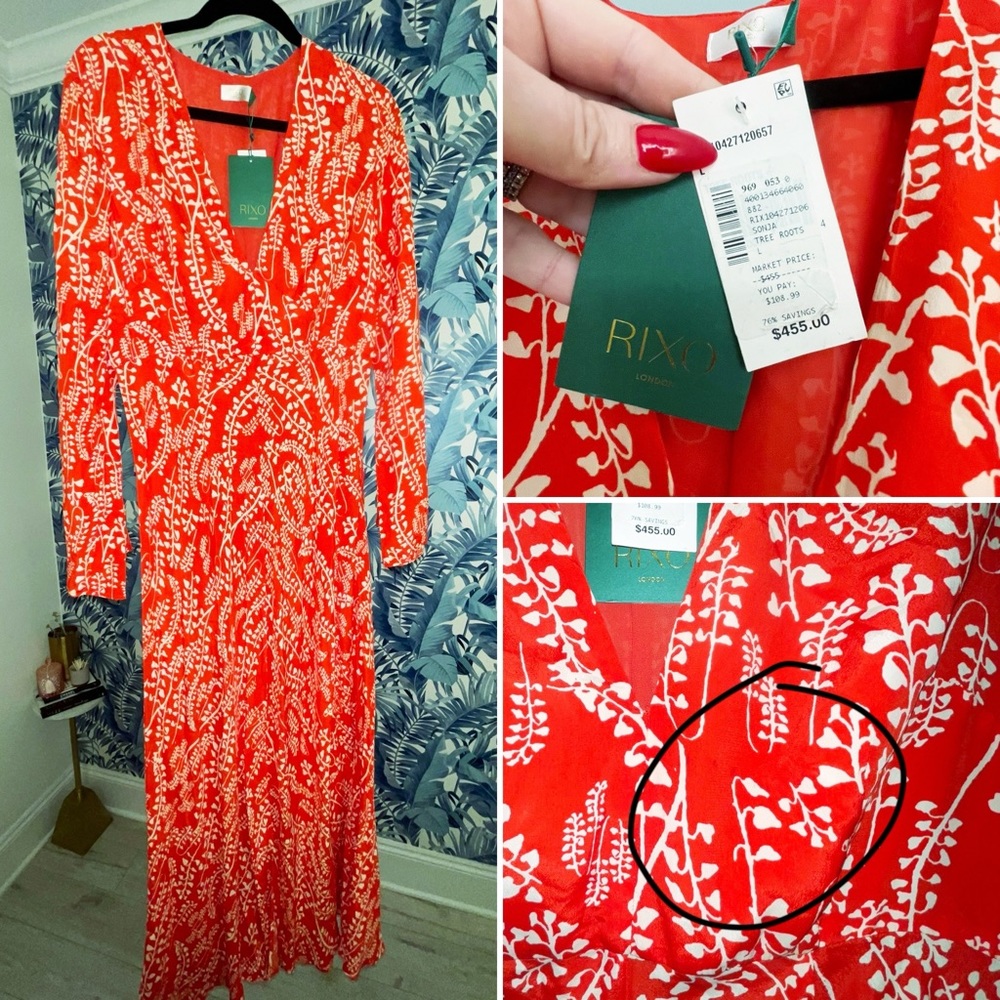 RIXO SONJA TREE DRESS! NWT